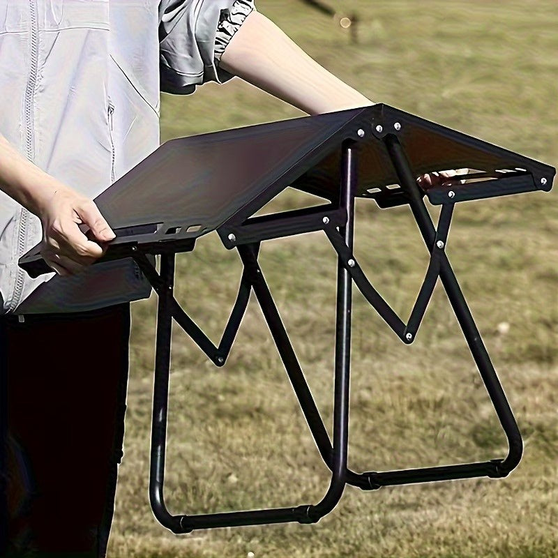 Dual-Panel Foldable Outdoor Table
