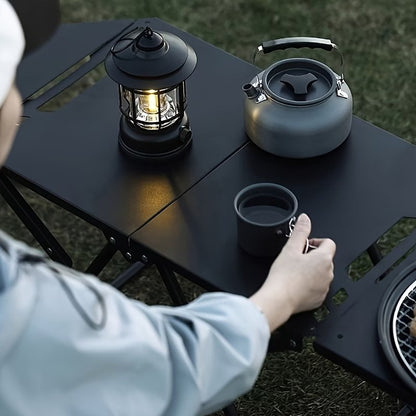 Dual-Panel Foldable Outdoor Table