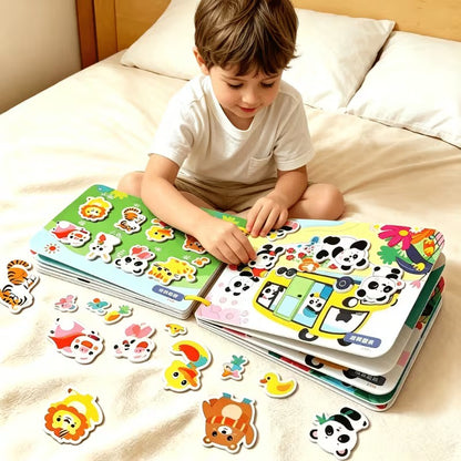 Interactive Matching Book with Cutout Pieces