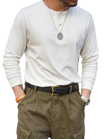 Men's Long-Sleeve Henley Shirt