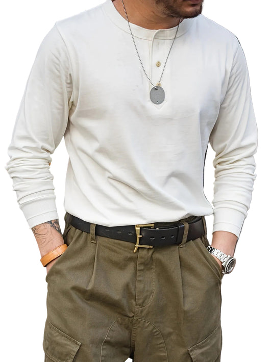 Men's Long-Sleeve Henley Shirt